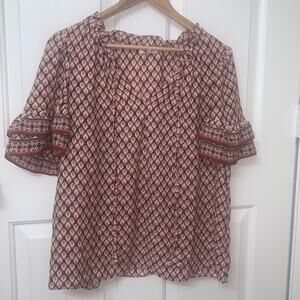 MAX STUDIO Keyhole Top. NWOT. Large‎